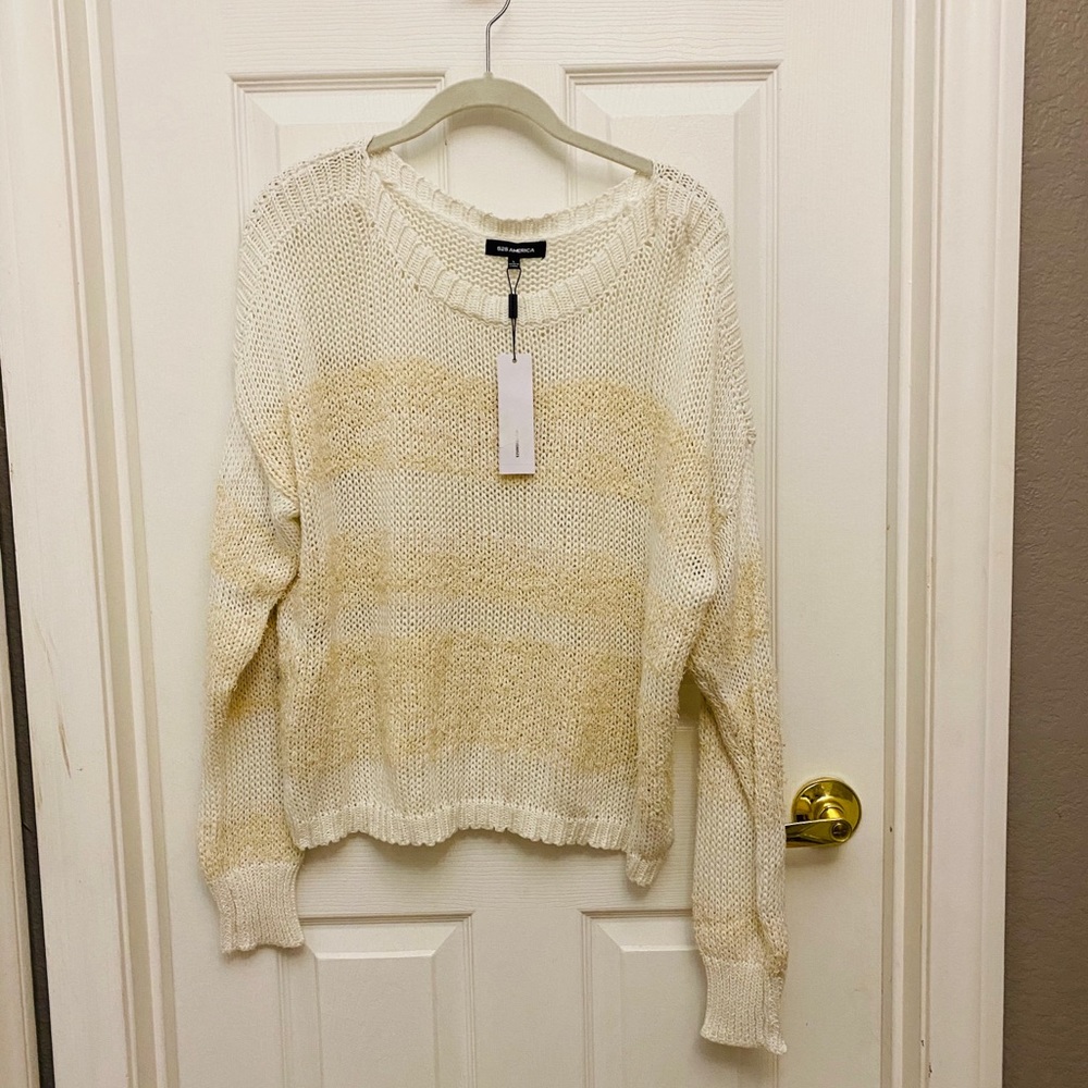 525 America Novelty Eyelash Knit Pullover NWT NEW - Picture 2 of 2